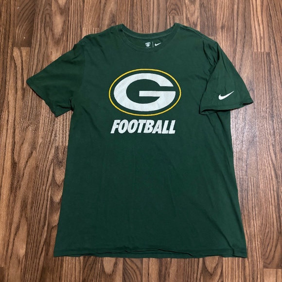 The Nike Tee * Athletic Cut NFL Equipment Training Short Sleeve Tee * GB Packers - Picture 1 of 10